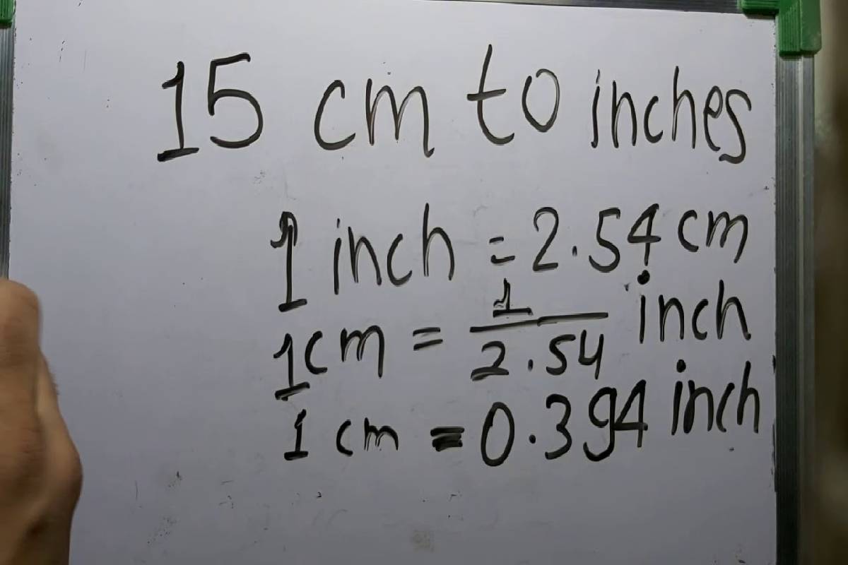 How To Calculate 15 Inches To Cm 