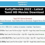 KuttyMovies 2022 – Latest Tamil HD Movies Download at KuttyMovies